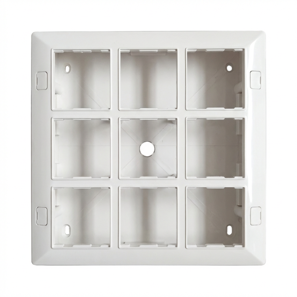 Jamsons 18 Modular Surface Box With Plate White, 5 Pcs Box